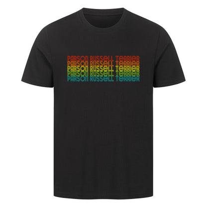 Premium T-Shirt "Parson Russell - RETRO" Schwarz – hunde-shirt.de