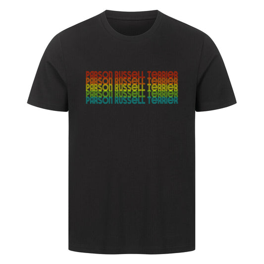 Premium T-Shirt "Parson Russell - RETRO" Schwarz – hunde-shirt.de
