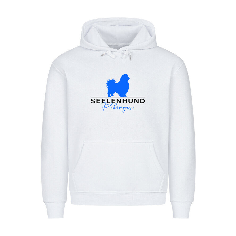 Premium Hoodie "Pekingese - Seelenhund" Weiß – hunde-shirt.de
