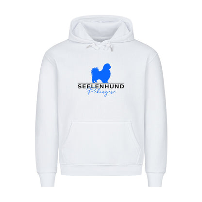 Premium Hoodie "Pekingese - Seelenhund" Weiß – hunde-shirt.de