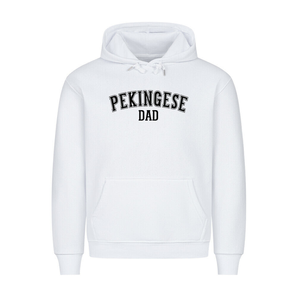 Premium Hoodie "Pekingese - DAD" Weiß – hunde-shirt.de