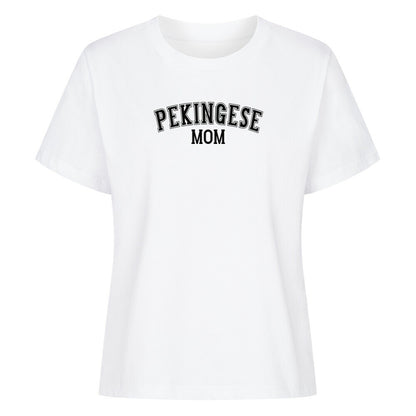 Premium Damen-Shirt "Pekingese - MOM" Weiß – hunde-shirt.de