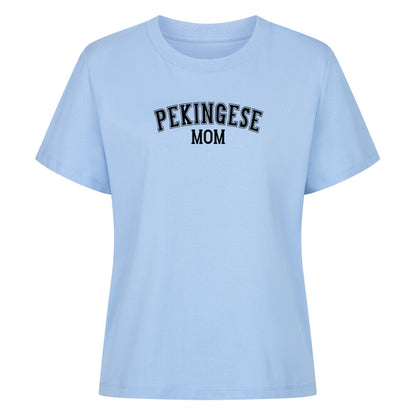 Premium Damen-Shirt "Pekingese - MOM" Sky Blue – hunde-shirt.de