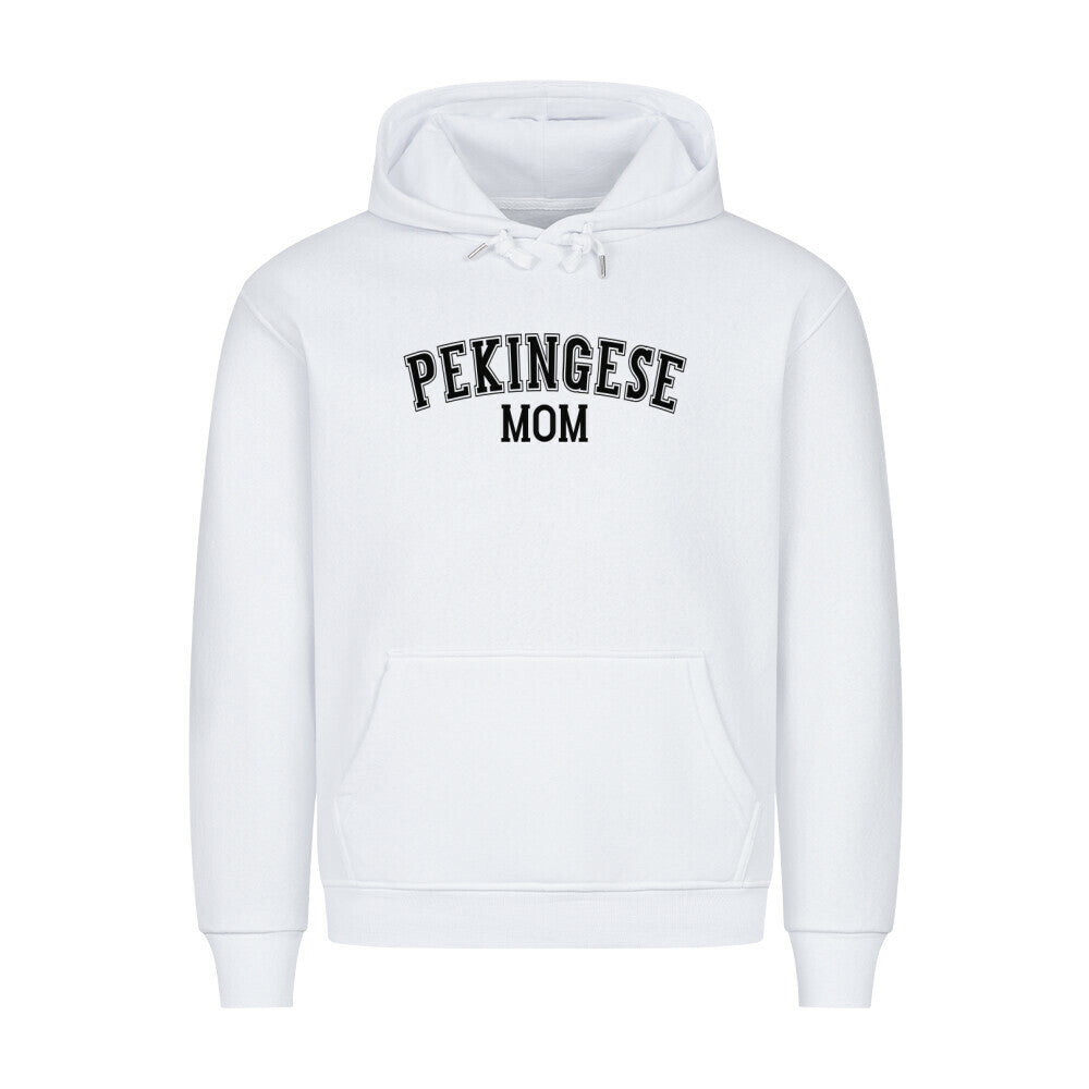 Premium Hoodie "Pekingese - MOM" Weiß – hunde-shirt.de