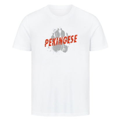 Premium T-Shirt "Pekingese - PAW" Weiß – hunde-shirt.de