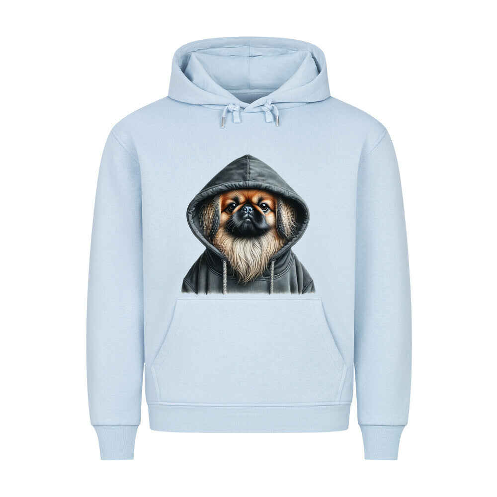 Premium Hoodie "Pekingese - Hooded" Babyblau – hunde-shirt.de