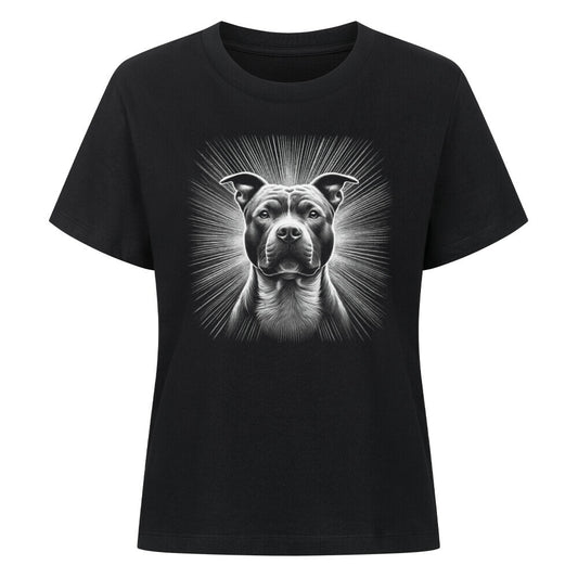 Premium Damen-Shirt "Pit Bull - Shine" Schwarz – hunde-shirt.de