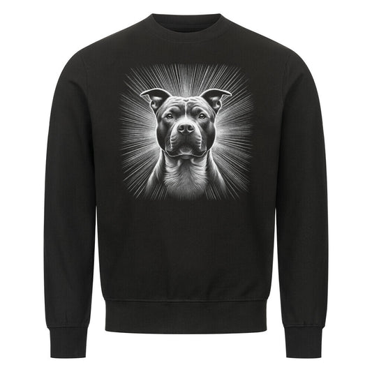 Premium Sweatshirt "Pit Bull - Shine" Schwarz – hunde-shirt.de