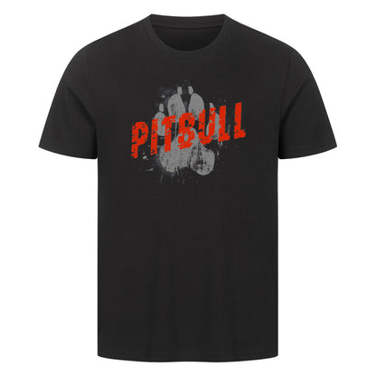 Premium T-Shirt "Pit Bull - PAW" Schwarz – hunde-shirt.de
