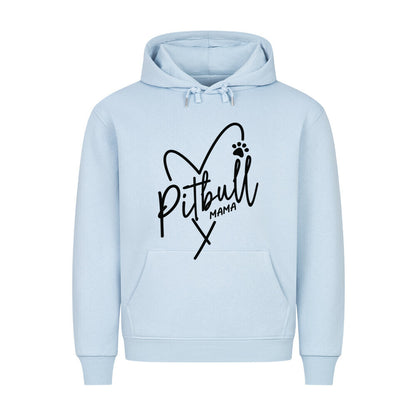 Premium Hoodie "Pit Bull - Mama" Babyblau – hunde-shirt.de