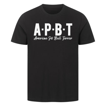 Premium T-Shirt "Pit Bull - APBT" Schwarz – hunde-shirt.de