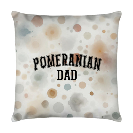 Kissen "Pomeranian - DAD" Weiß – hunde-shirt.de