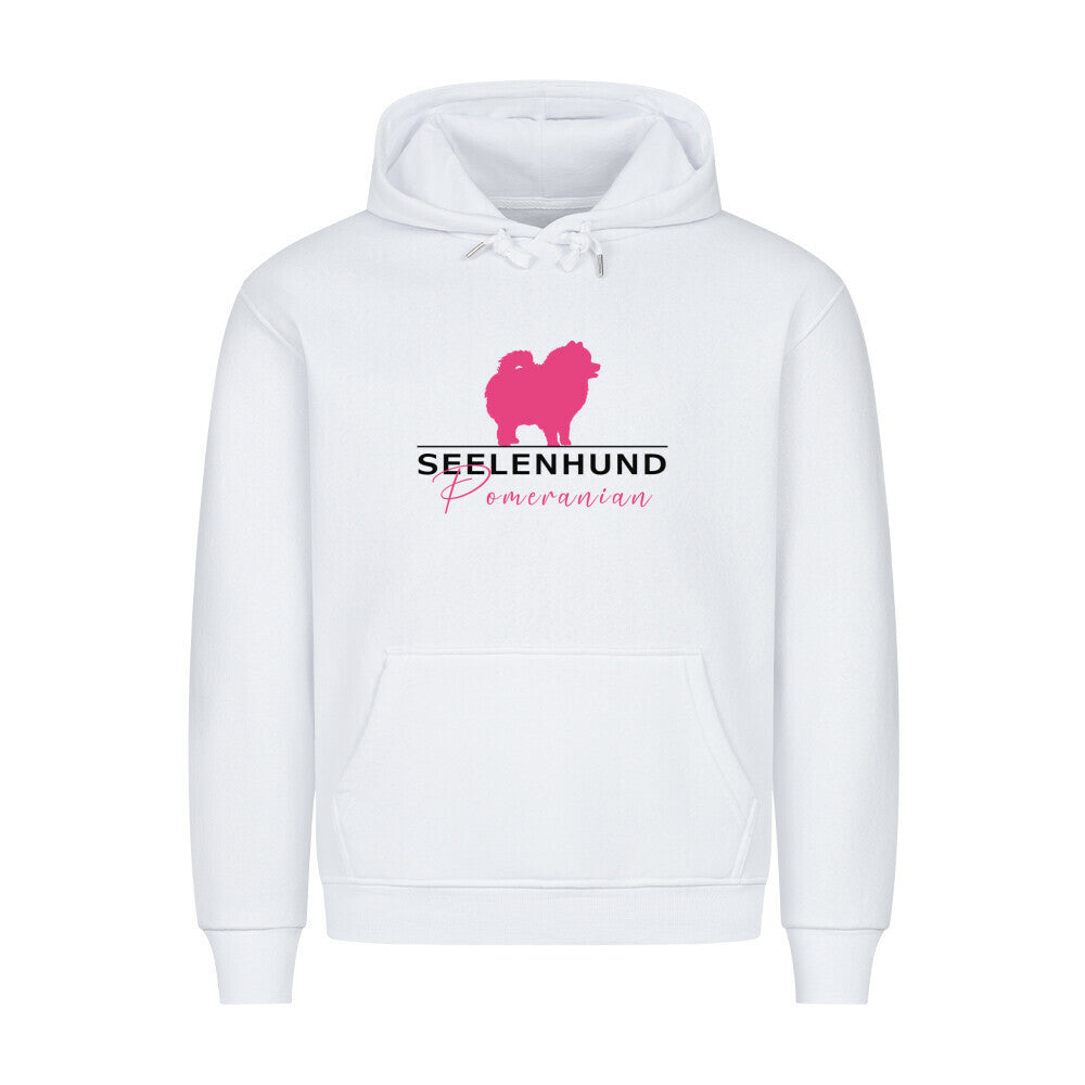Premium Hoodie "Pomeranian - Seelenhund" Weiß – hunde-shirt.de