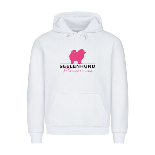 Premium Hoodie "Pomeranian - Seelenhund" Weiß – hunde-shirt.de