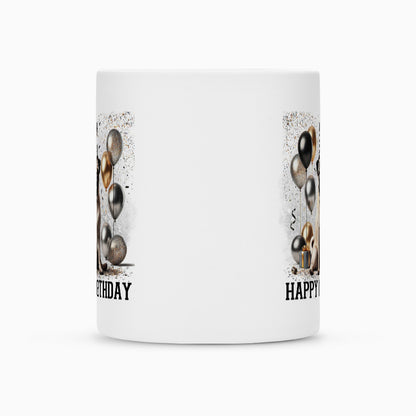 Tasse "Mops - Happy Birthday" – hunde-shirt.de