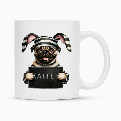 Tasse "Mops - Ostern" Weiß – hunde-shirt.de