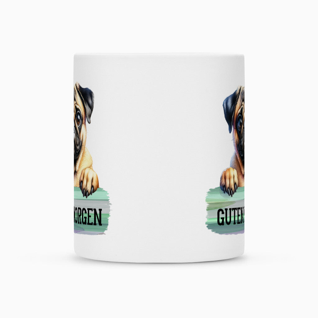 Tasse "Mops - Guten Morgen" – hunde-shirt.de
