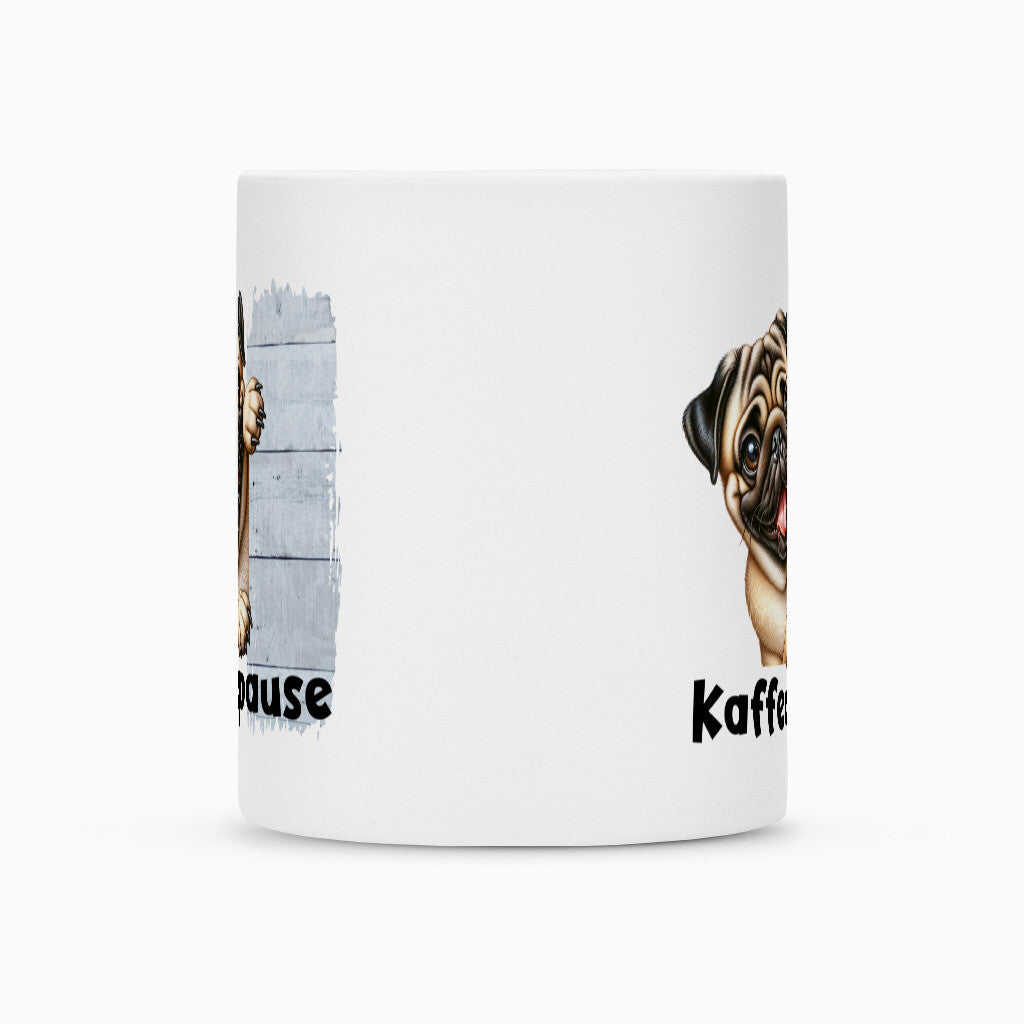 Tasse "Mops - Kaffeepause" – hunde-shirt.de