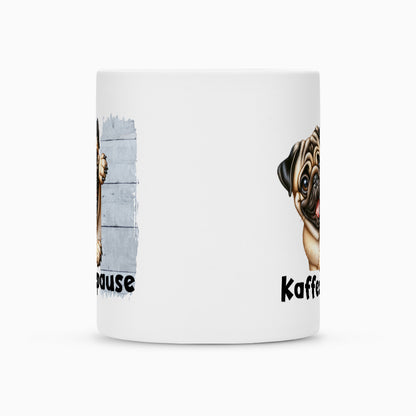 Tasse "Mops - Kaffeepause" – hunde-shirt.de
