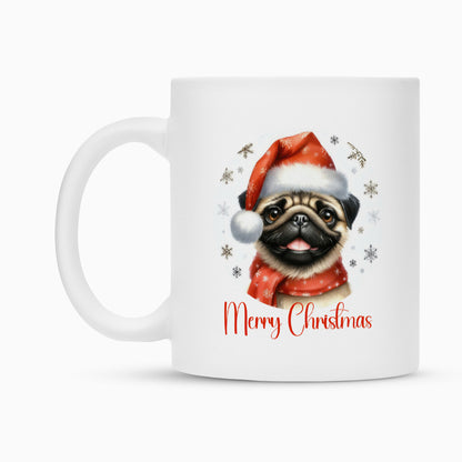 Tasse "Mops - Merry Christmas" – hunde-shirt.de