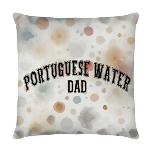 Kissen "Portugiesischer Wasserhund - DAD" Weiß – hunde-shirt.de