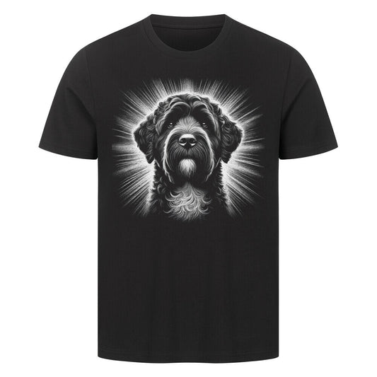 Premium T-Shirt "Portugiesischer Wasserhund - Shine" Schwarz – hunde-shirt.de