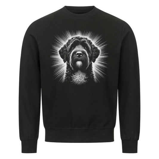 Premium Sweatshirt "Portugiesischer Wasserhund - Shine" Schwarz – hunde-shirt.de