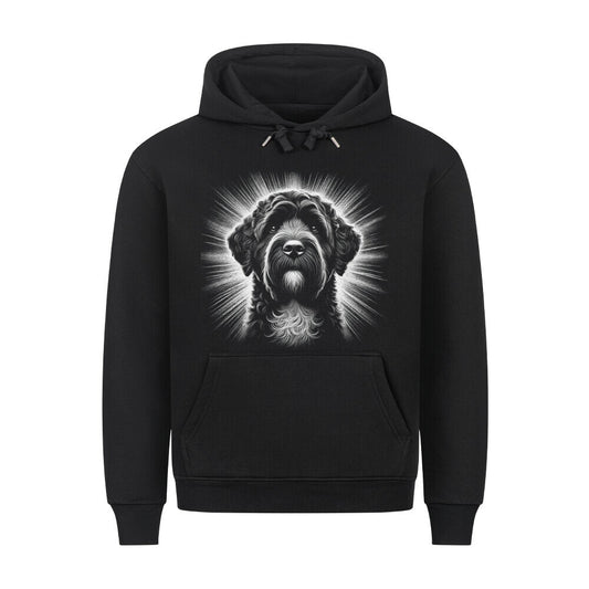Premium Hoodie "Portugiesischer Wasserhund - Shine" Schwarz – hunde-shirt.de