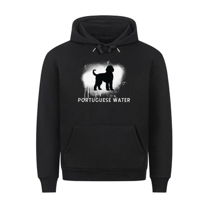 Premium Hoodie "Portugiesischer Wasserhund - Brush" Schwarz – hunde-shirt.de
