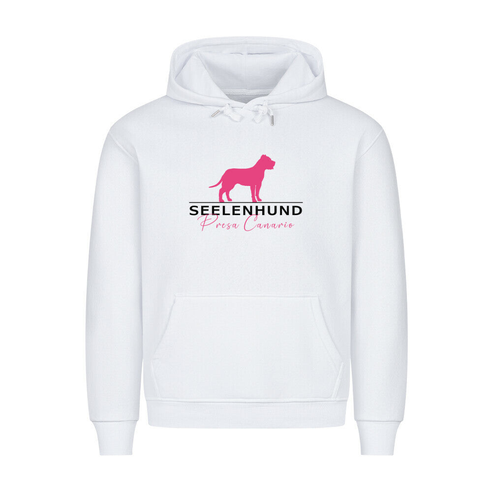 Premium Hoodie "Presa Canario - Seelenhund" Weiß – hunde-shirt.de