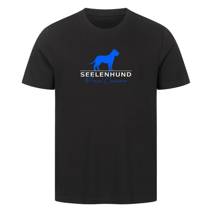 Premium T-Shirt "Presa Canario - Seelenhund" Schwarz – hunde-shirt.de