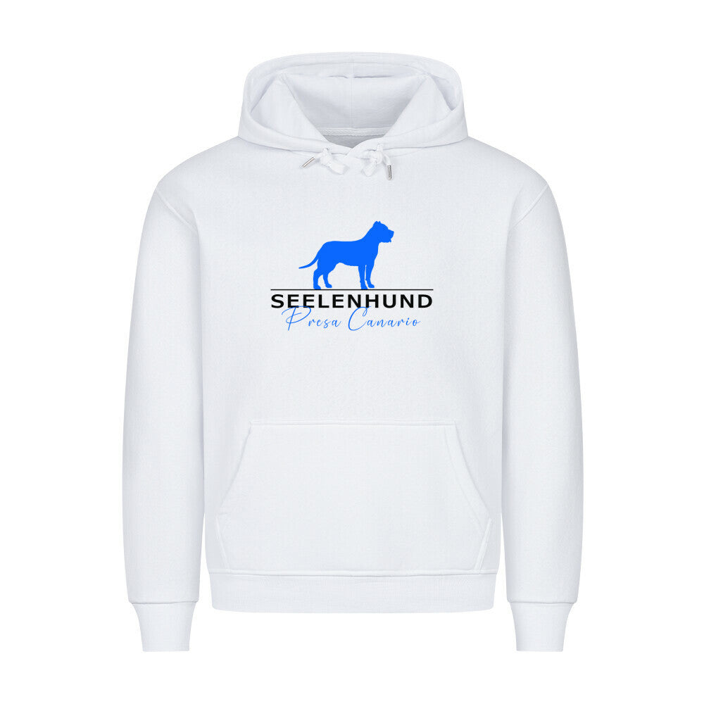 Premium Hoodie "Presa Canario - Seelenhund" Weiß – hunde-shirt.de