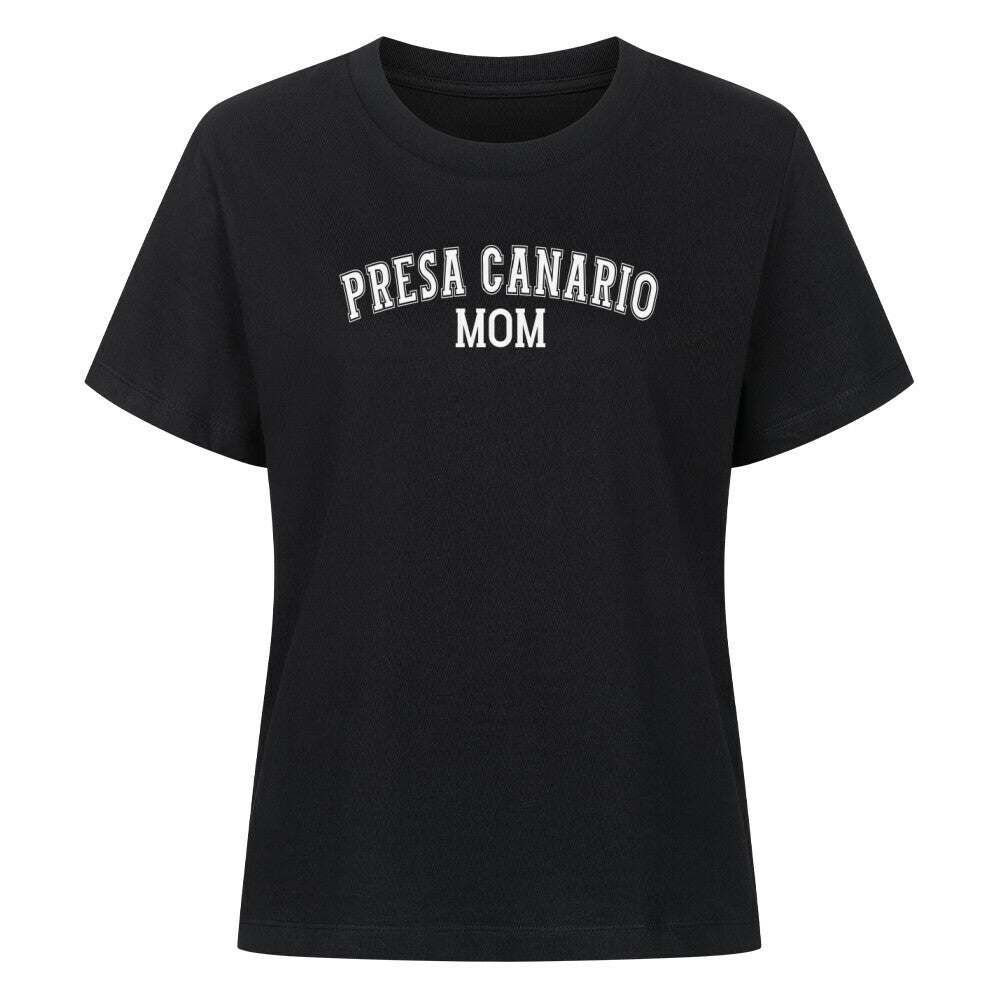 Premium Damen-Shirt "Presa Canario - MOM" Schwarz – hunde-shirt.de