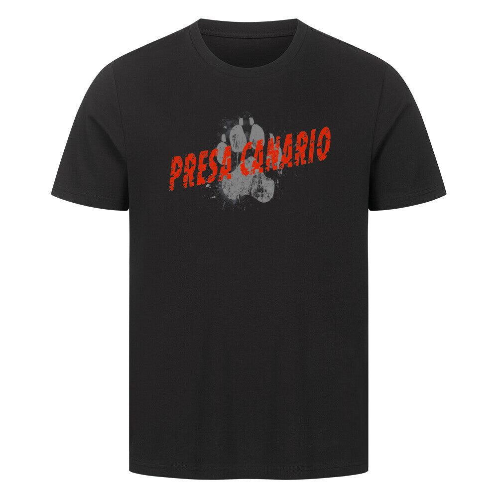 Premium T-Shirt "Presa Canario - PAW" Schwarz – hunde-shirt.de