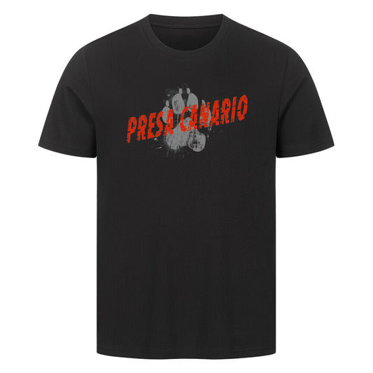 Premium T-Shirt "Presa Canario - PAW" Schwarz – hunde-shirt.de