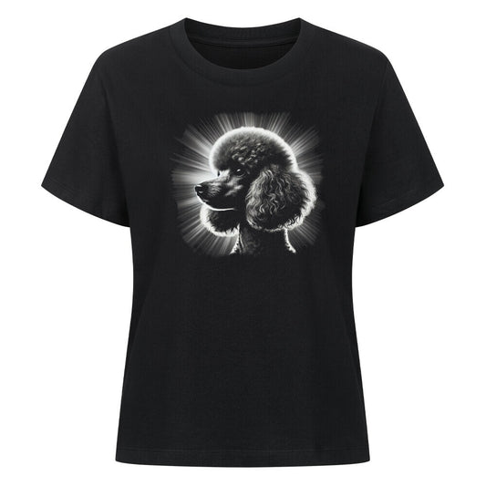 Premium Damen-Shirt "Pudel - Shine" Schwarz – hunde-shirt.de
