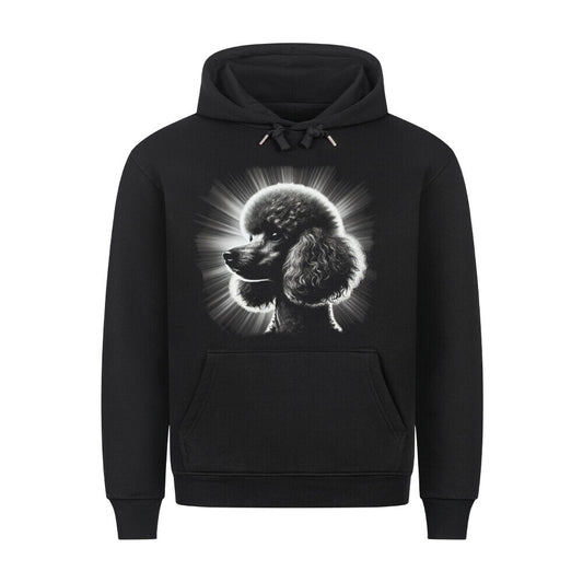 Premium Hoodie "Pudel - Shine" Schwarz – hunde-shirt.de