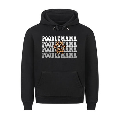 Premium Hoodie "Pudel - Mama" Schwarz – hunde-shirt.de