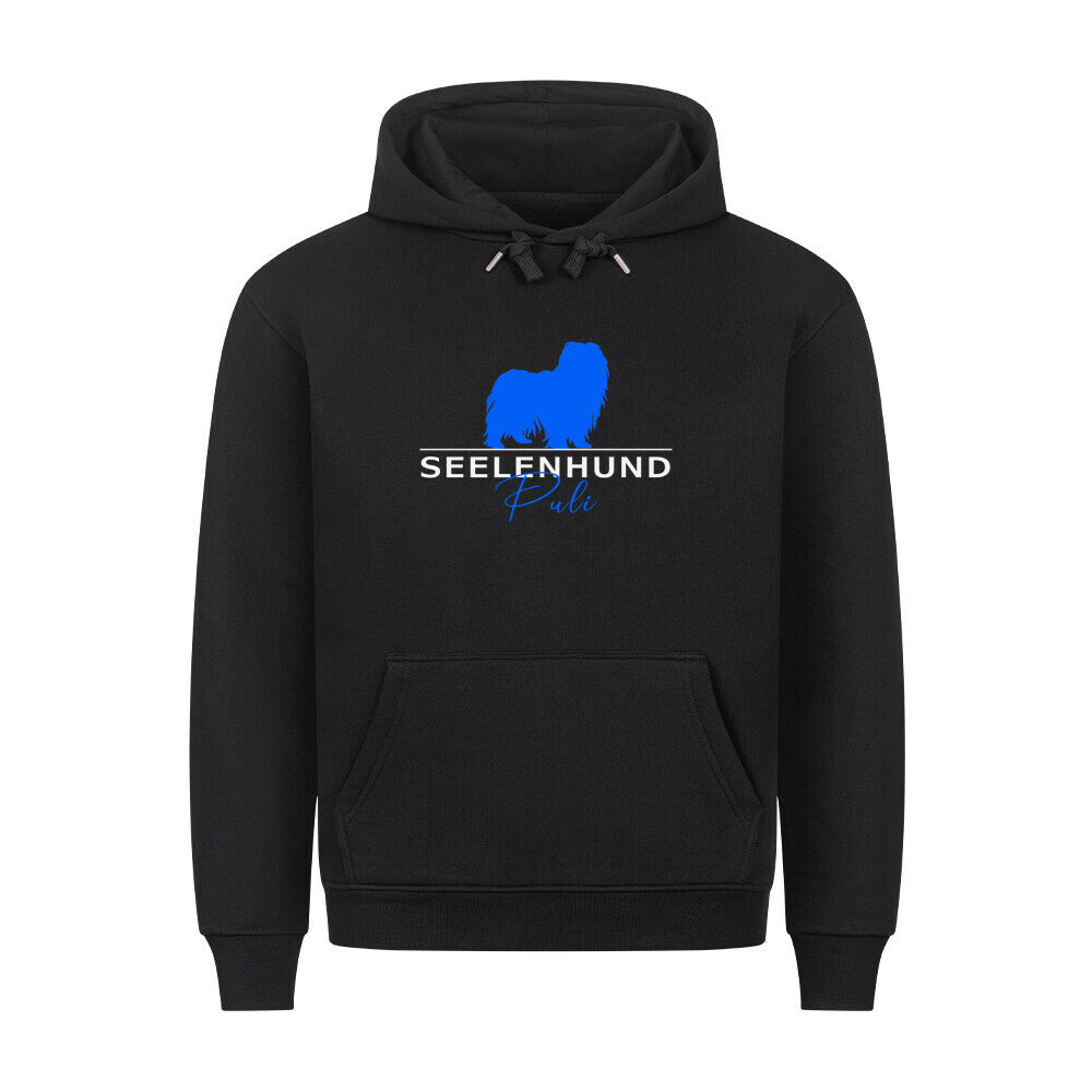 Premium Hoodie "Puli - Seelenhund" Schwarz – hunde-shirt.de