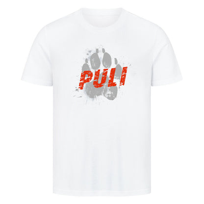 Premium T-Shirt "Puli - PAW" Weiß – hunde-shirt.de