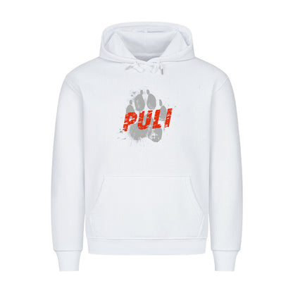 Premium Hoodie "Puli - PAW" Weiß – hunde-shirt.de