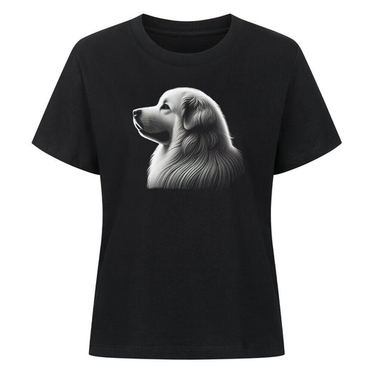 Premium Damen-Shirt "Patou - Shine" Schwarz – hunde-shirt.de