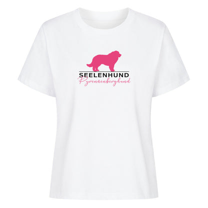 Premium Damen-Shirt "Patou - Seelenhund" Weiß – hunde-shirt.de