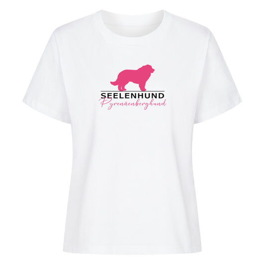 Premium Damen-Shirt "Patou - Seelenhund" Weiß – hunde-shirt.de