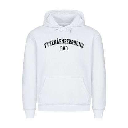 Premium Hoodie "Pyrenäenberghund - DAD" Weiß – hunde-shirt.de