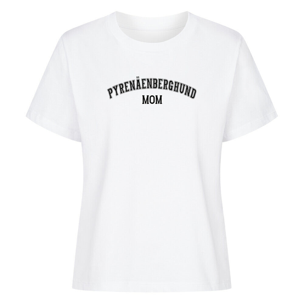 Premium Damen-Shirt "Pyrenäenberghund - MOM" Weiß – hunde-shirt.de