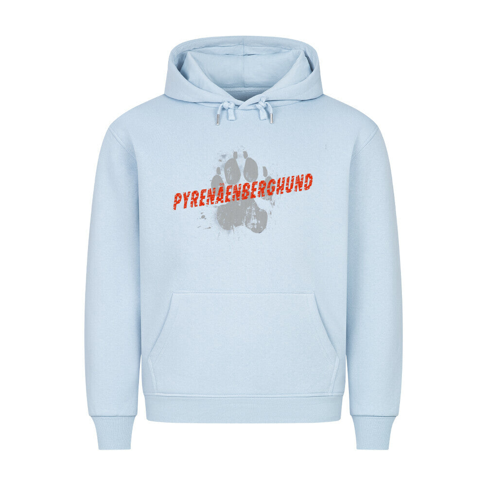 Premium Hoodie "Pyrenäenberghund - PAW" Babyblau – hunde-shirt.de