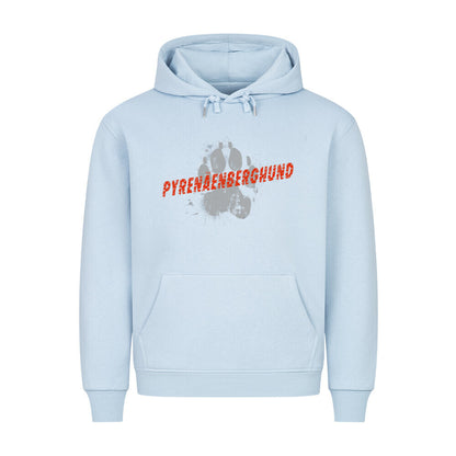 Premium Hoodie "Pyrenäenberghund - PAW" Babyblau – hunde-shirt.de
