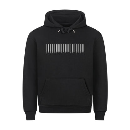 Premium Hoodie "Labrador - CODE" Schwarz – hunde-shirt.de