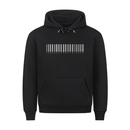 Premium Hoodie "Labrador - CODE" Schwarz – hunde-shirt.de